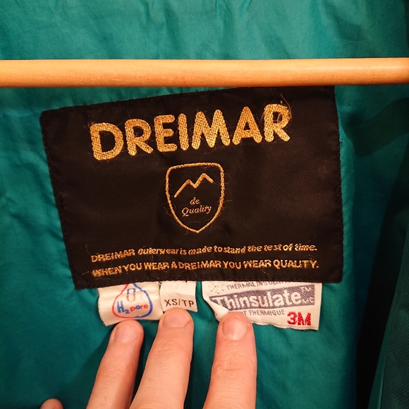 Dreimar Vintage Teal/Purple/Black Ski Jacket - Picture 4 of 5